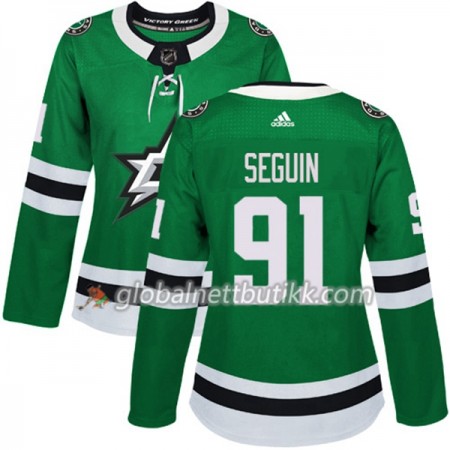 Dallas Stars Hockeydrakt Tyler Seguin 91 2017-2018 Kelly Grønn Adidas Authentic - Dame